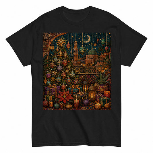 Moroccan Christmas Night A Golden Lantern Celebration T-Shirt - product view 1