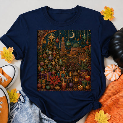 Moroccan Christmas Night A Golden Lantern Celebration T-Shirt - product view 8