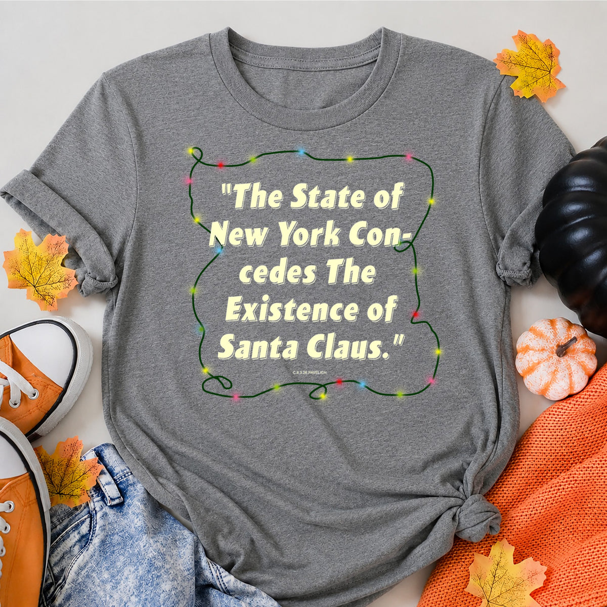 New York Lights Christmas T-Shirt - product view 7