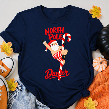 North Pole Dancer Christmas T-Shirt - product view 8