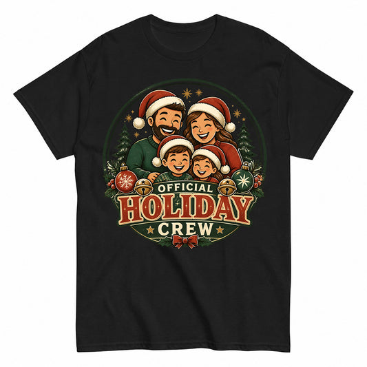 Official Holiday Crew Christmas Family T-Shirt - product view 1