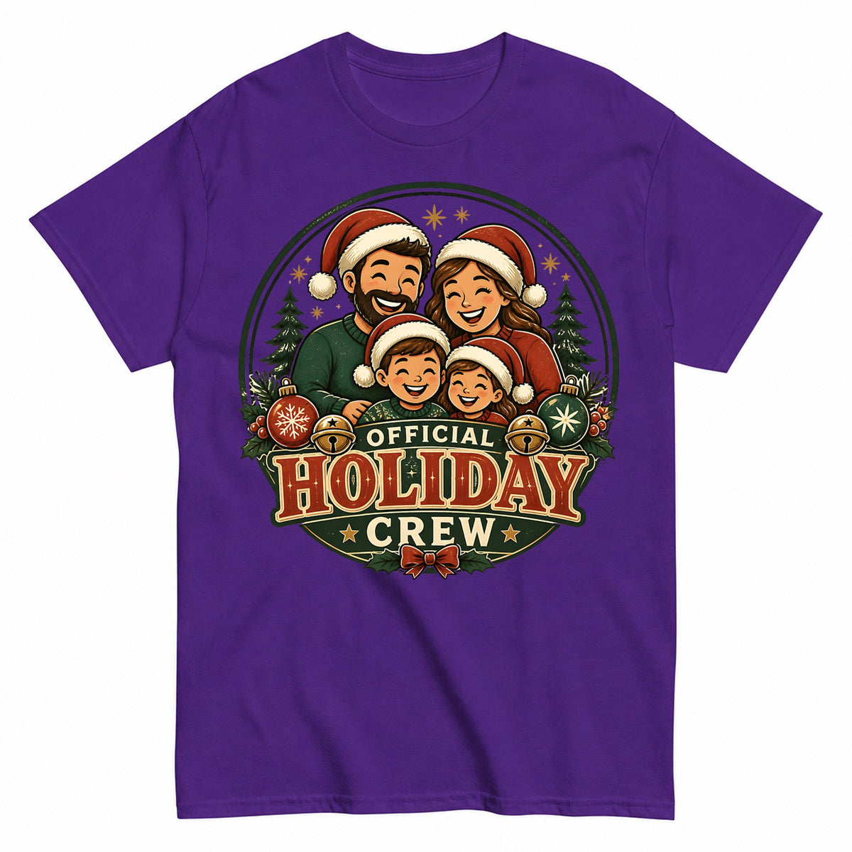 Official Holiday Crew Christmas Family T-Shirt - product view 2