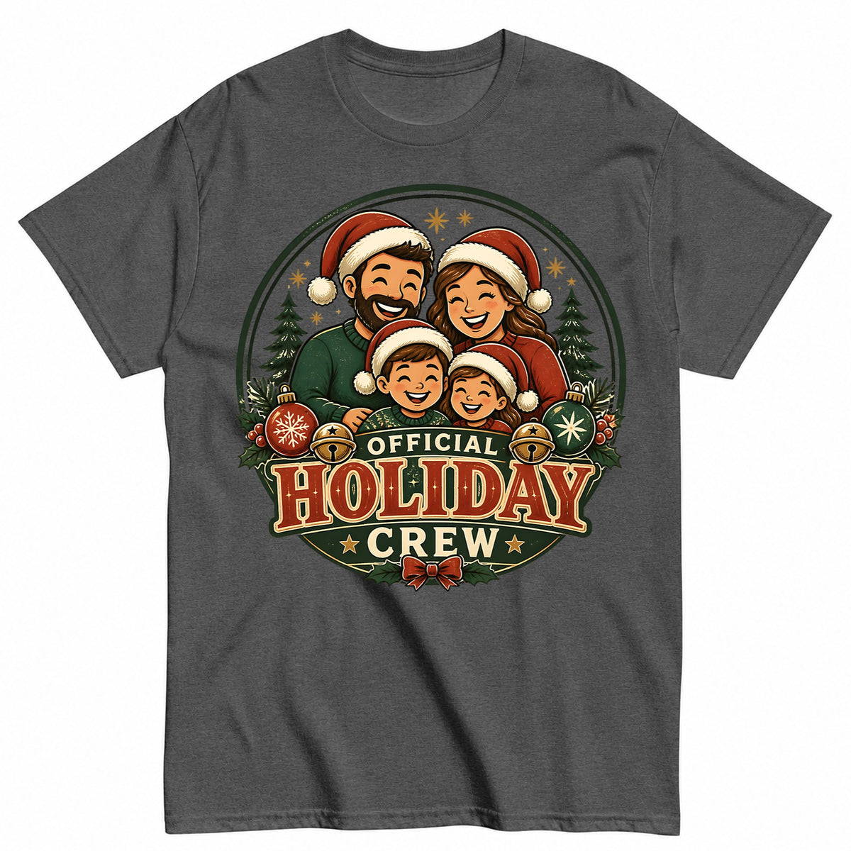 Official Holiday Crew Christmas Family T-Shirt - product view 3