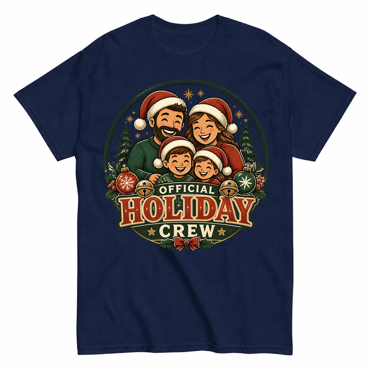 Official Holiday Crew Christmas Family T-Shirt - product view 4