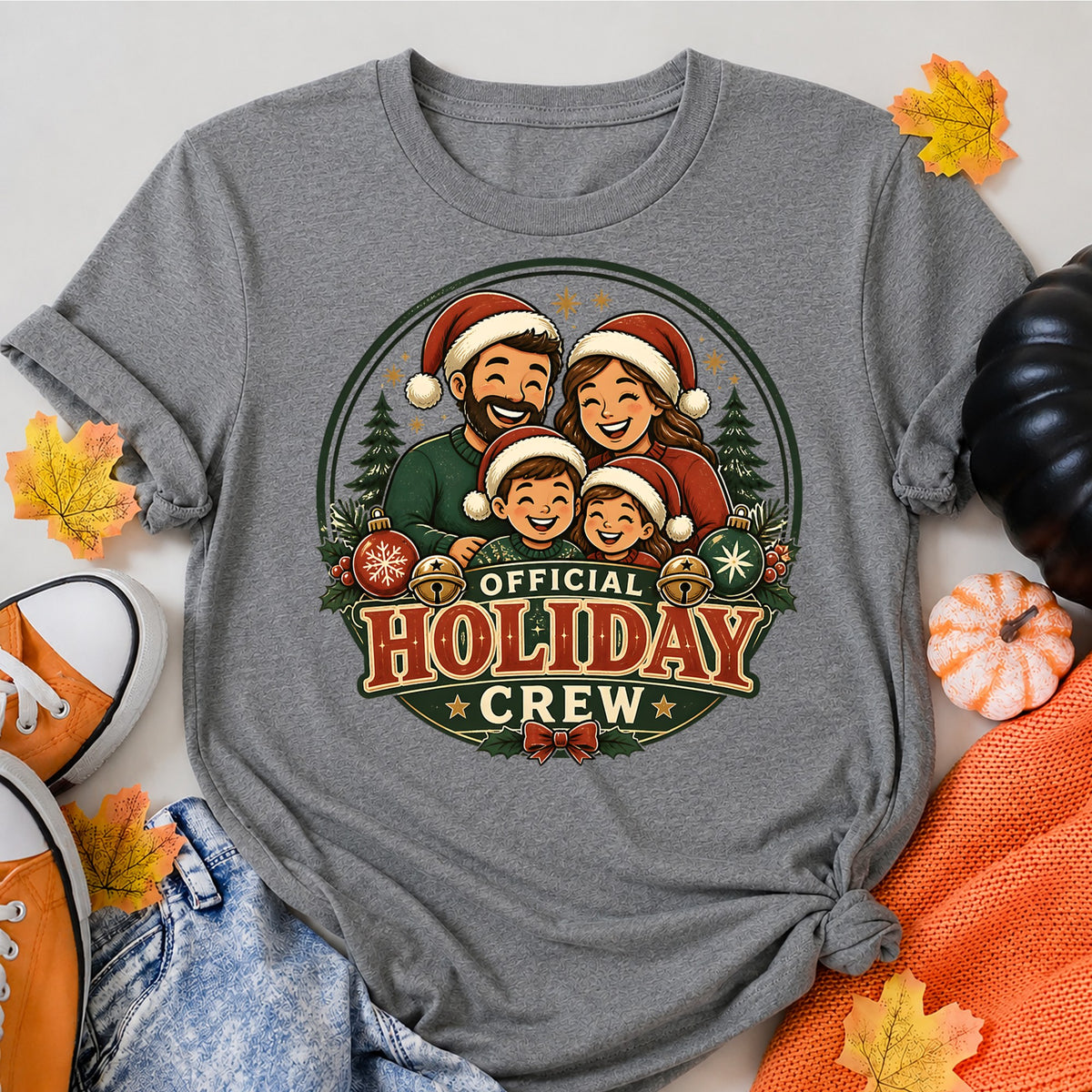 Official Holiday Crew Christmas Family T-Shirt - product view 7