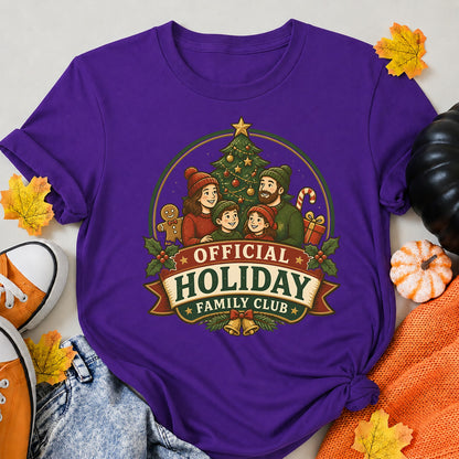 Official Holiday Family Club Christmas Family T-Shirt - product view 6