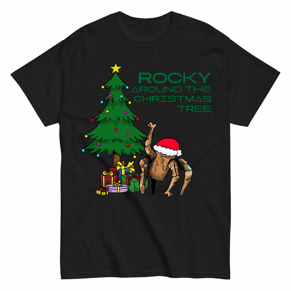 Rocky Around The Christmas Tree T-Shirt - product view 1