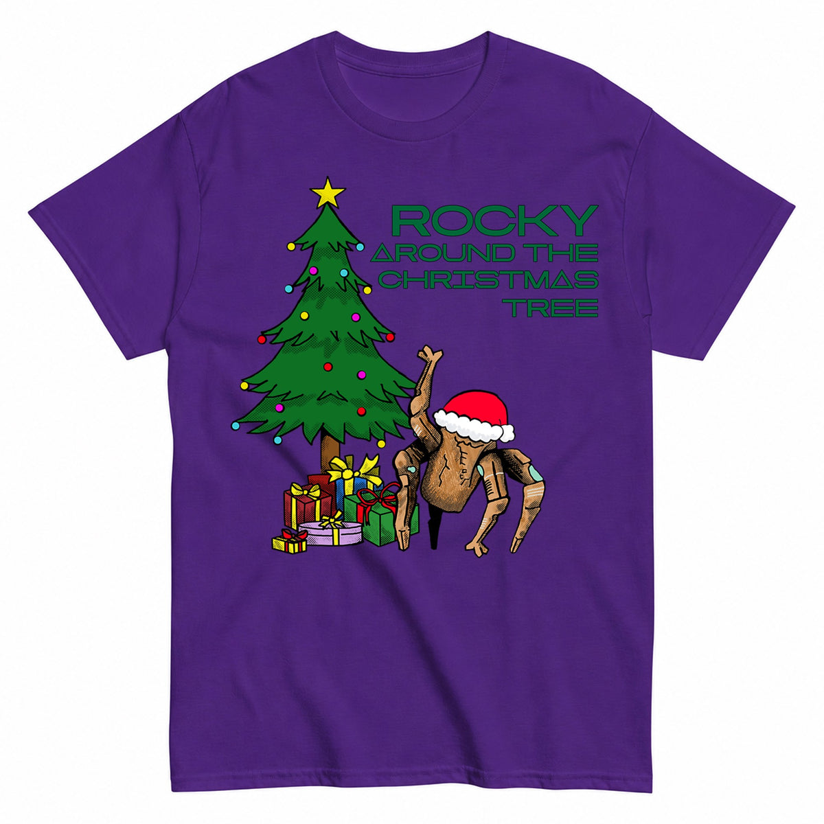Rocky Around The Christmas Tree T-Shirt - product view 2