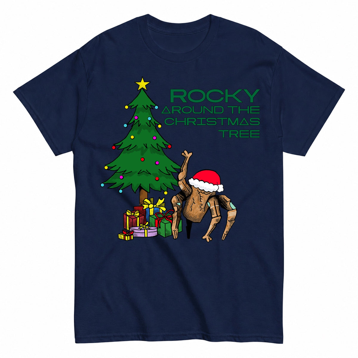 Rocky Around The Christmas Tree T-Shirt - product view 4