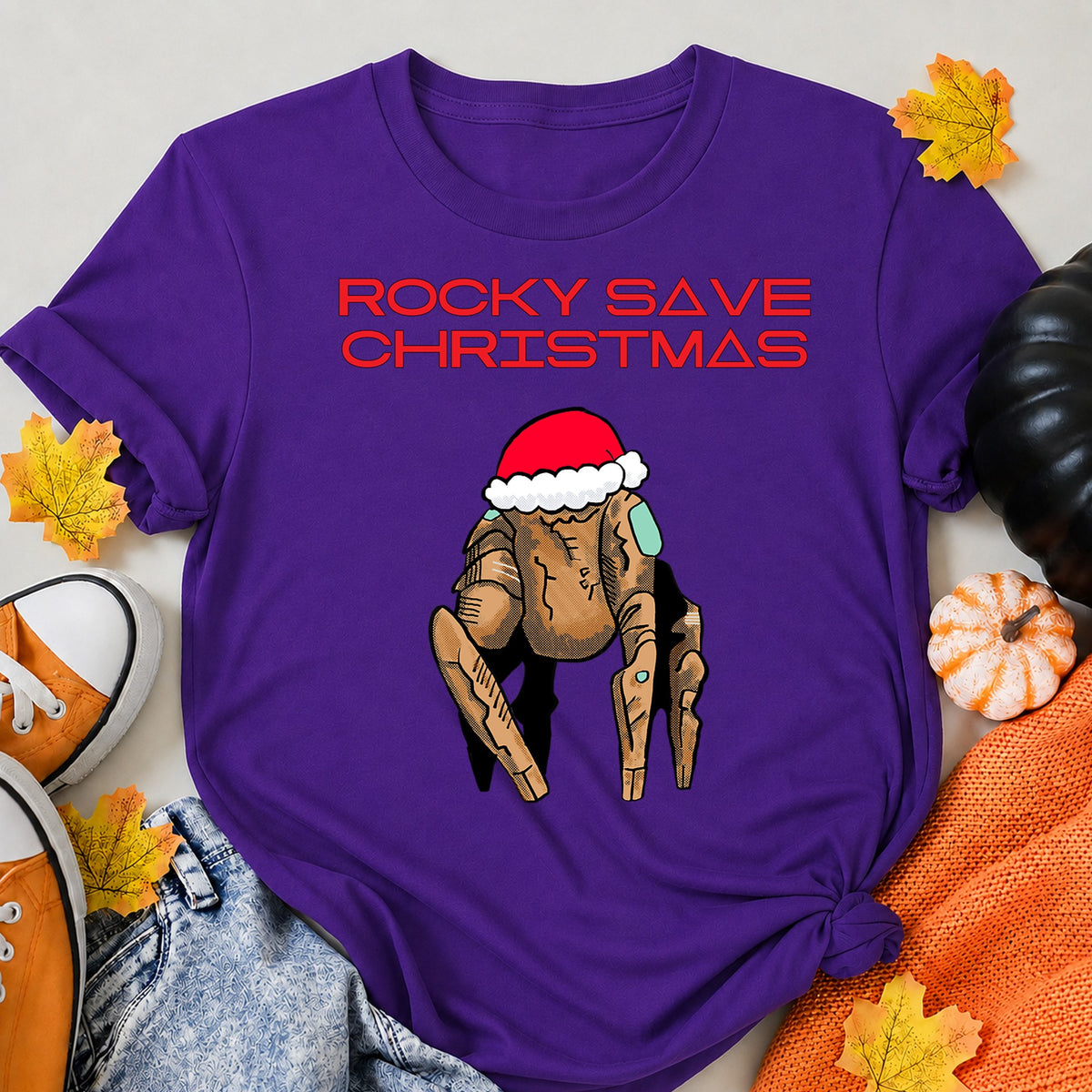 Rocky Save Christmas T-Shirt - product view 6
