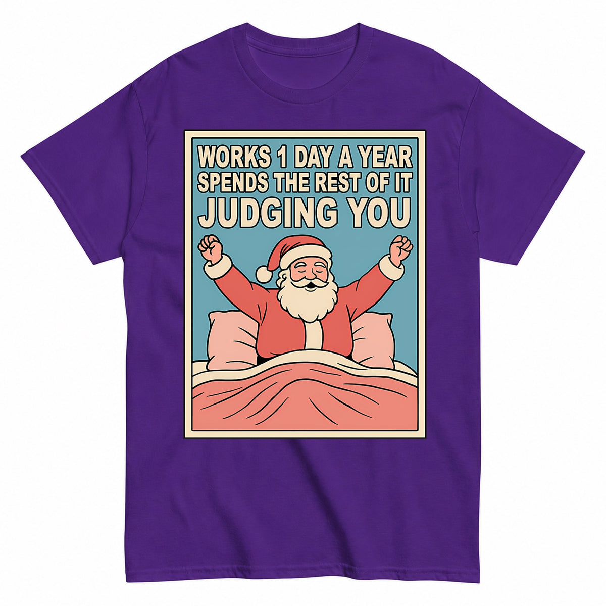 Santa Clause Meme Christmas T-Shirt - product view 2