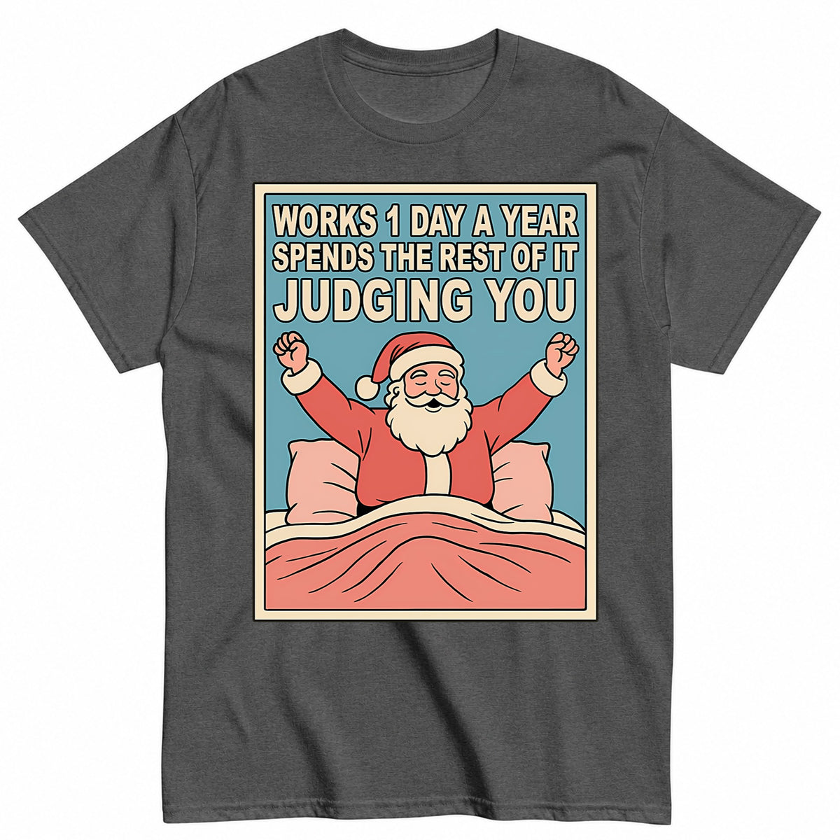 Santa Clause Meme Christmas T-Shirt - product view 3
