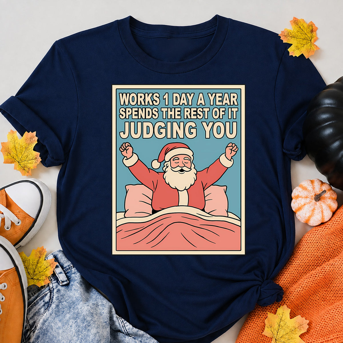 Santa Clause Meme Christmas T-Shirt - product view 8