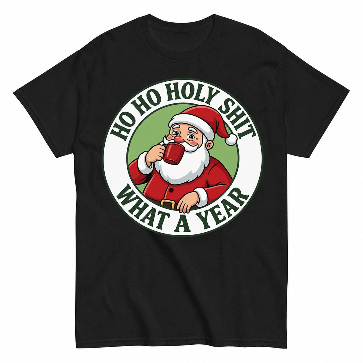 Santas Christmas Coffee T-Shirt - product view 1