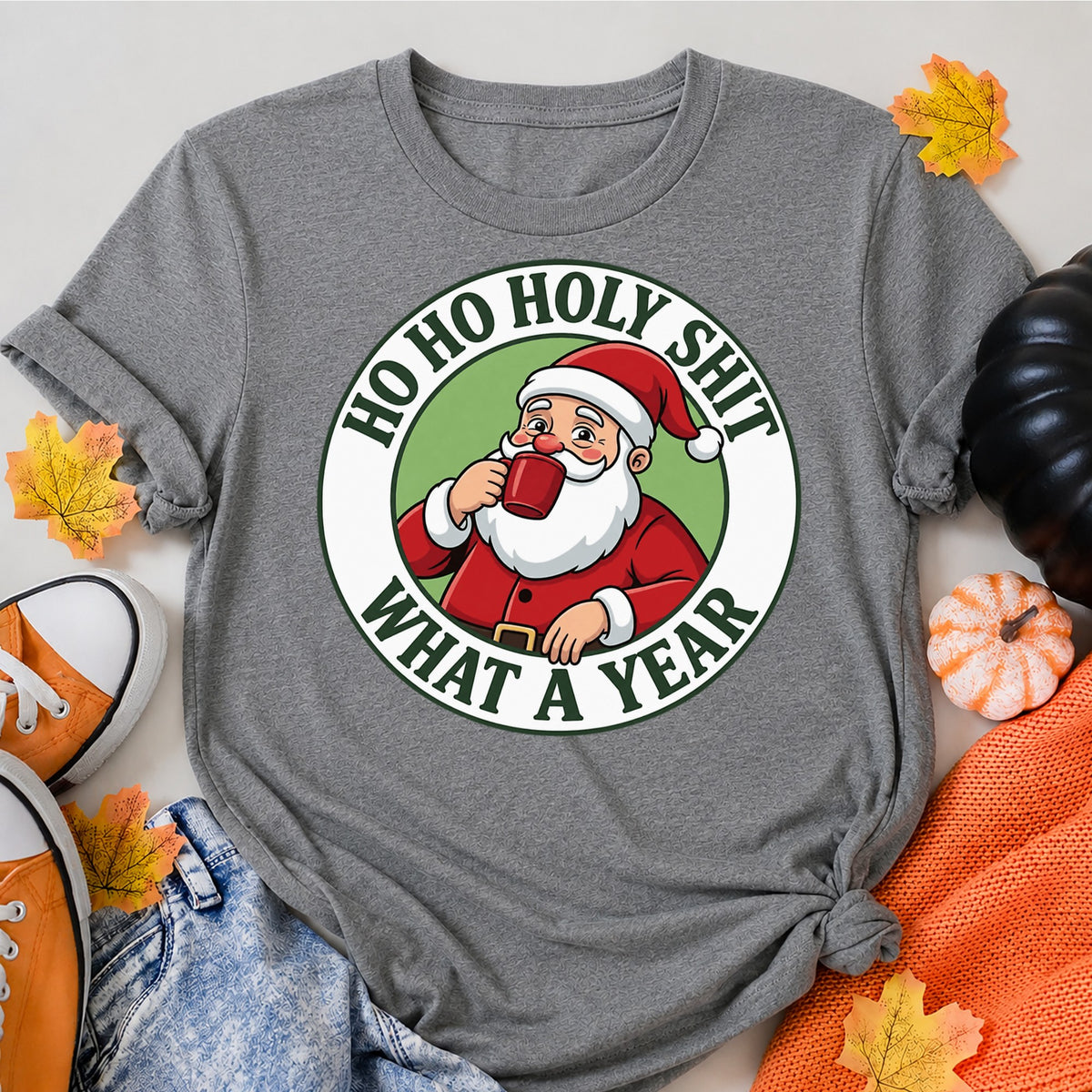 Santas Christmas Coffee T-Shirt - product view 7