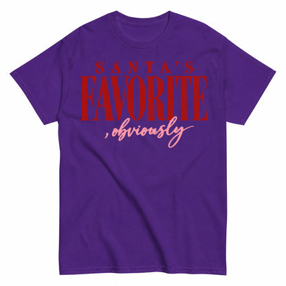 Santas Favorite Obviously Christmas T-Shirt - product view 2