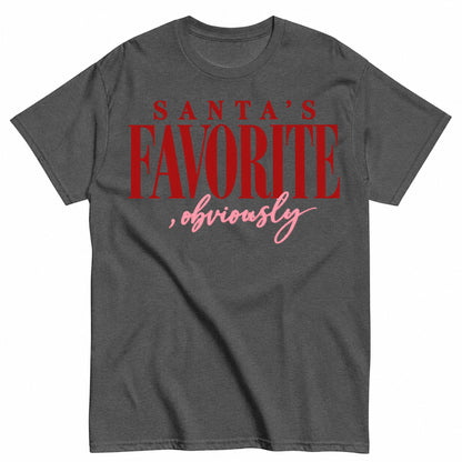 Santas Favorite Obviously Christmas T-Shirt - product view 3