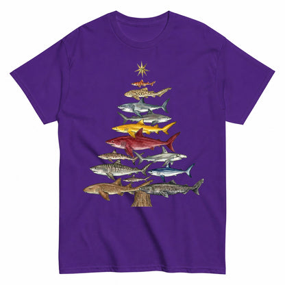 Shark Lovers Christmas Tree T-Shirt - product view 2