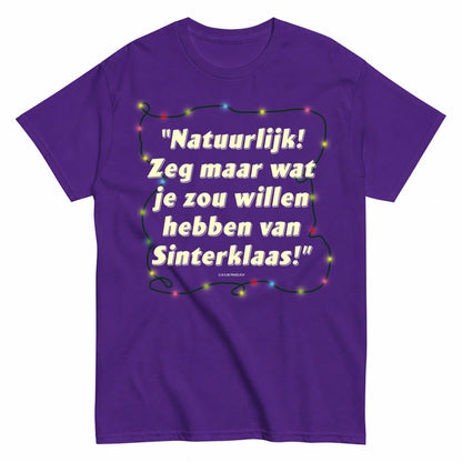 Sinterklaas Lights Christmas T-Shirt - product view 2