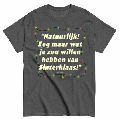 Sinterklaas Lights Christmas T-Shirt - product view 3