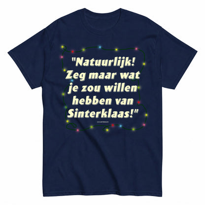Sinterklaas Lights Christmas T-Shirt - product view 4
