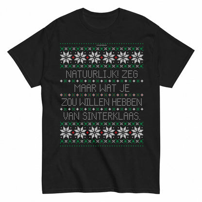 Sinterklaas Ugly Christmas Sweater T-Shirt - product view 1