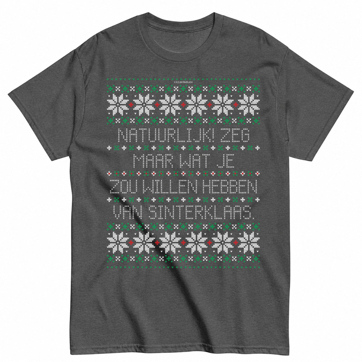 Sinterklaas Ugly Christmas Sweater T-Shirt - product view 3