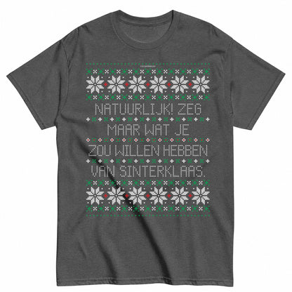 Sinterklaas Ugly Christmas Sweater T-Shirt - product view 3