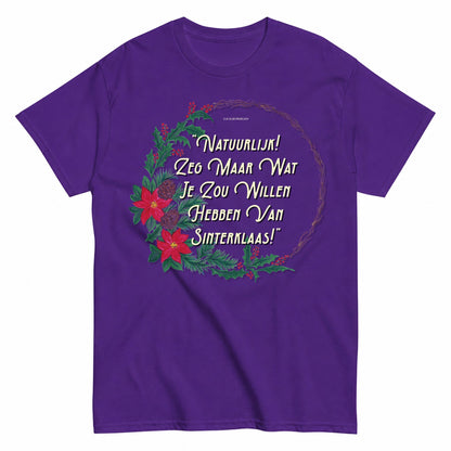 Sinterklaas Wreath Christmas T-Shirt - product view 2