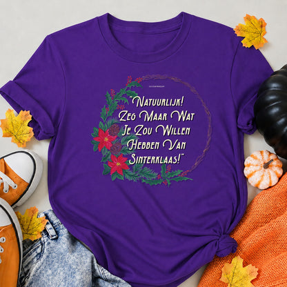 Sinterklaas Wreath Christmas T-Shirt - product view 6