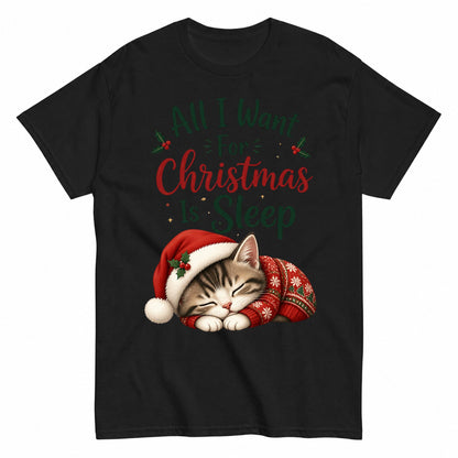 Sleep. All I Want For Christmas T-Shirt - product view 1