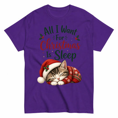 Sleep. All I Want For Christmas T-Shirt - product view 2
