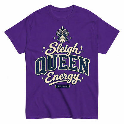 Sleigh Queen Energy Trending For Her Christmas T-Shirt - product view 2