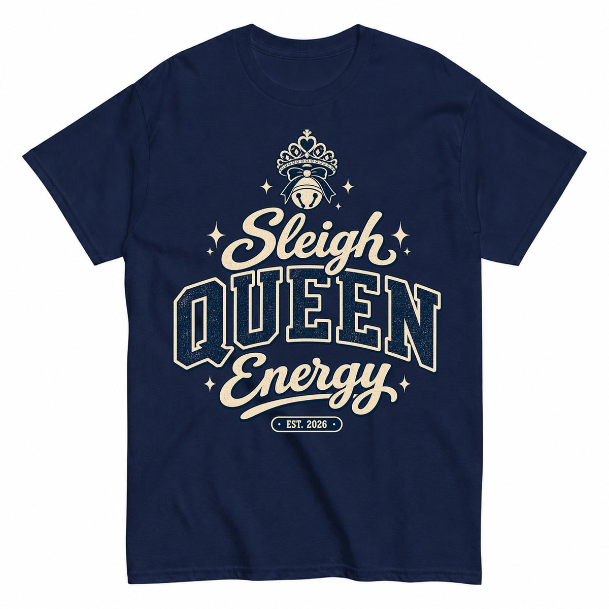 Sleigh Queen Energy Trending For Her Christmas T-Shirt - product view 4