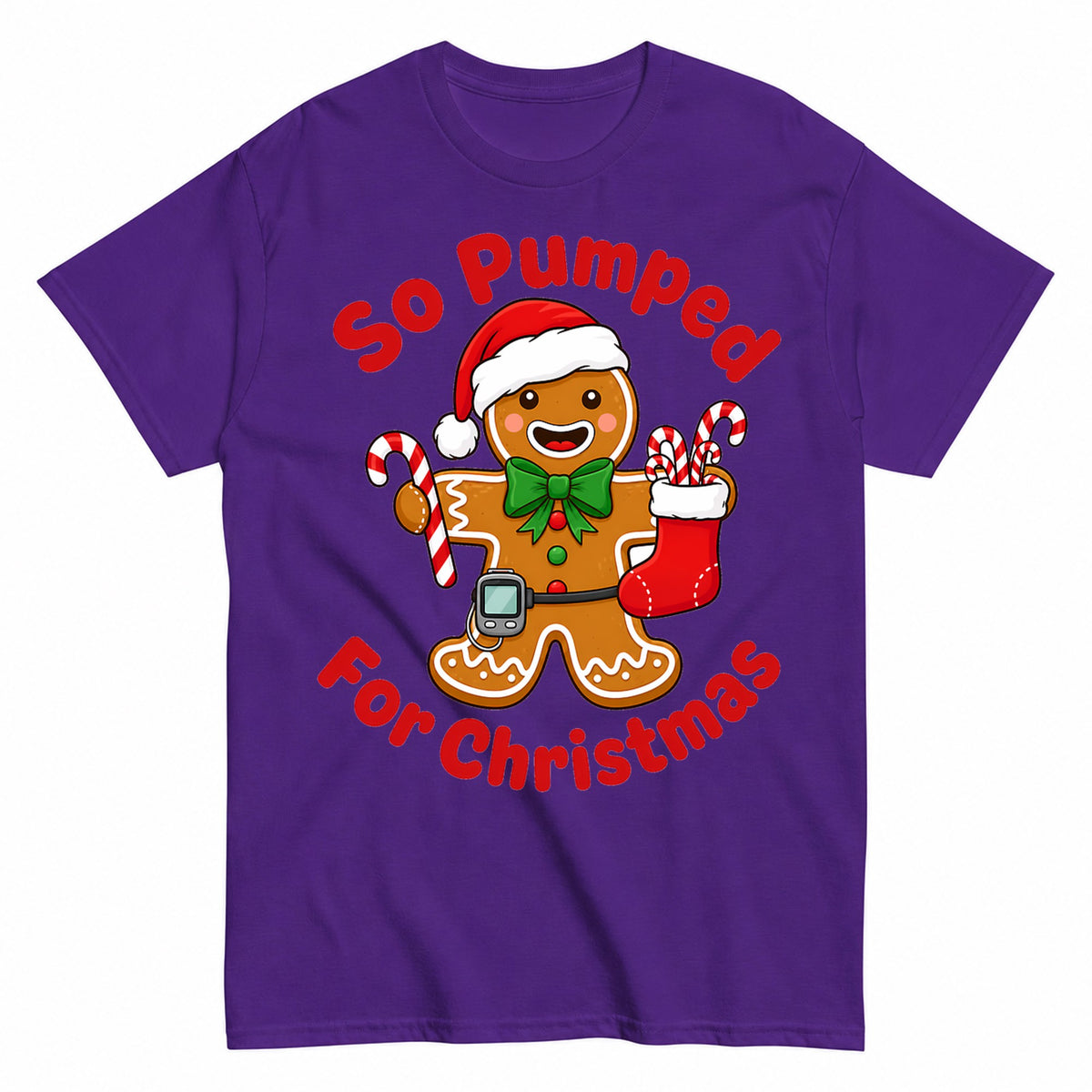 So Pumped Christmas Gingerbread T-Shirt - product view 2