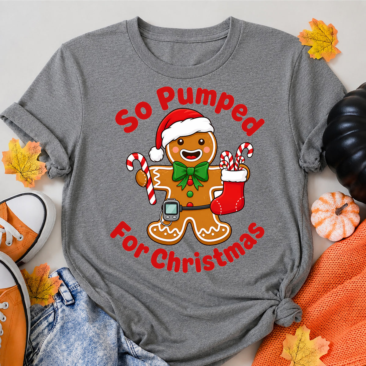 So Pumped Christmas Gingerbread T-Shirt - product view 7
