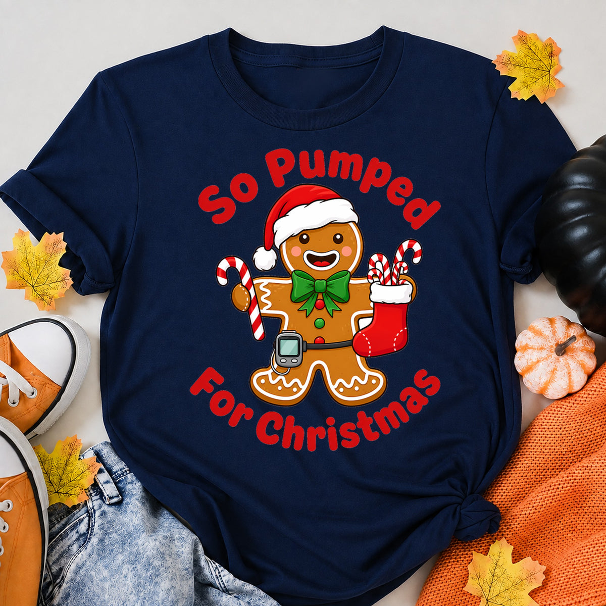 So Pumped Christmas Gingerbread T-Shirt - product view 8