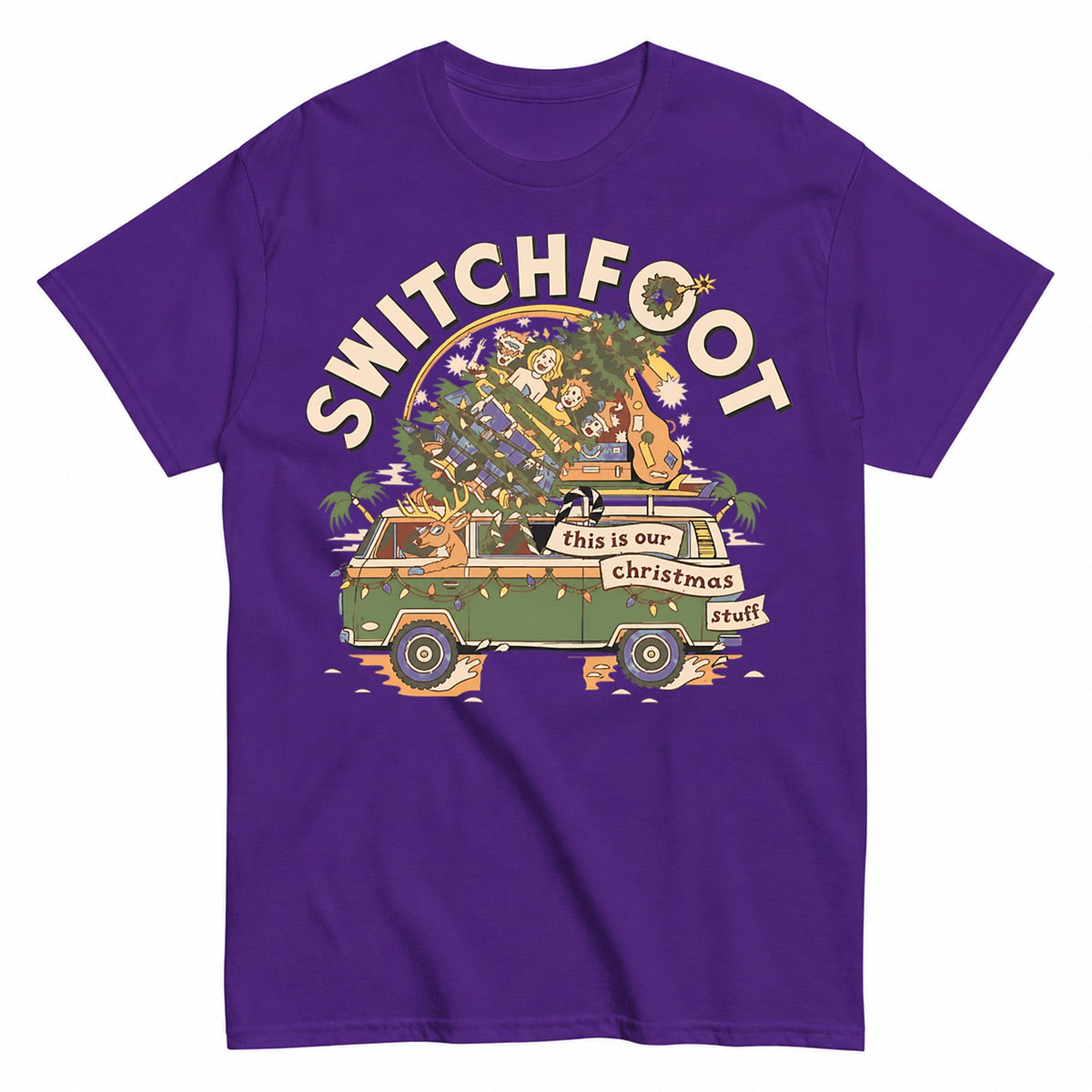 Switchfoot Christmas Van Holiday Stuff -45 T-Shirt - product view 2