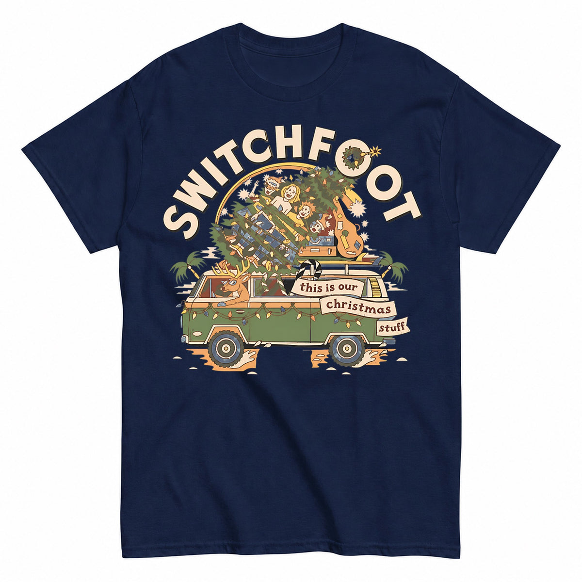 Switchfoot Christmas Van Holiday Stuff -45 T-Shirt - product view 4