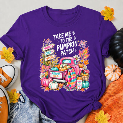 Take Me To The Pumpkin Patch Halloween Shirt in Blue – alternate view