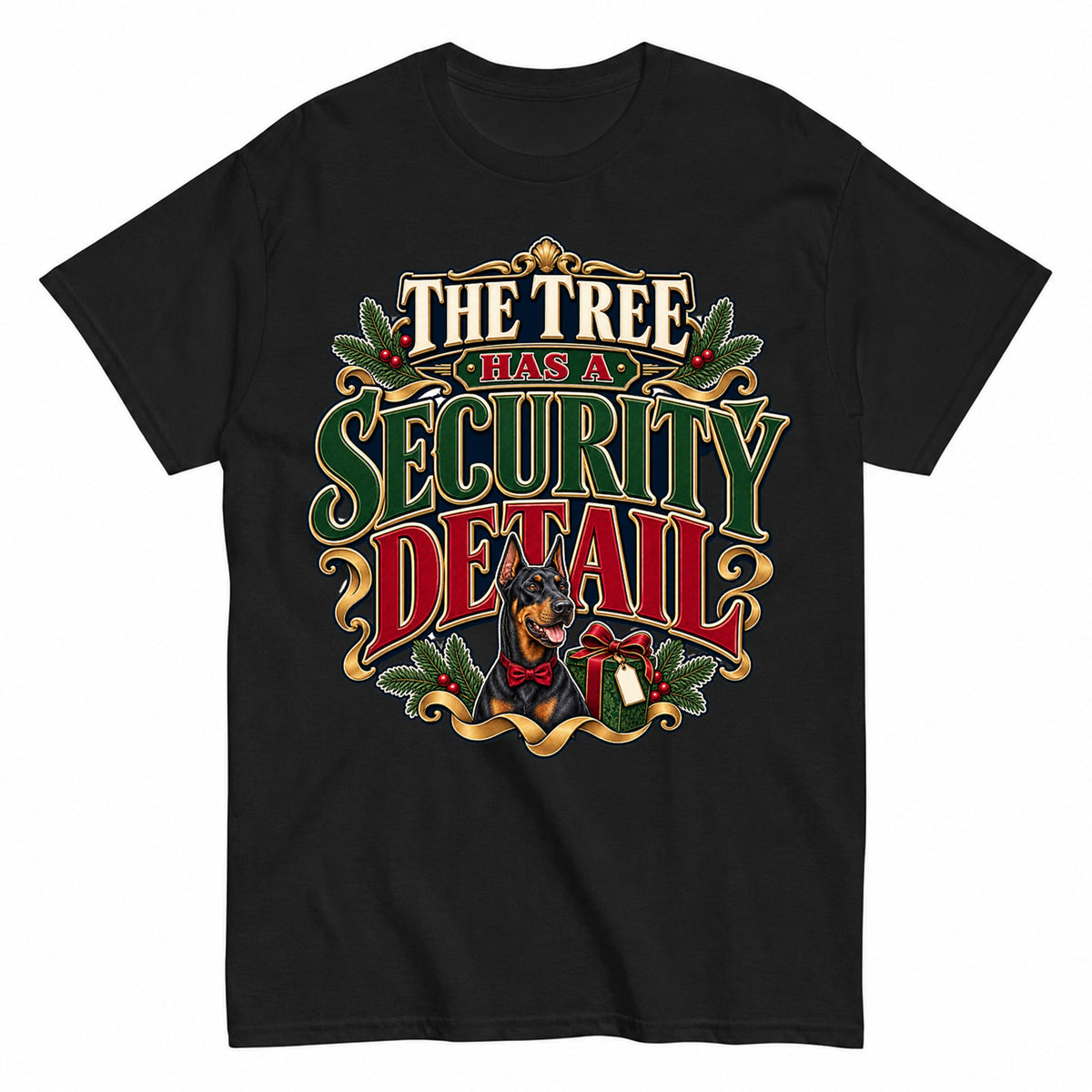The Tree Has A Security Detail Christmas T-Shirt - product view 1