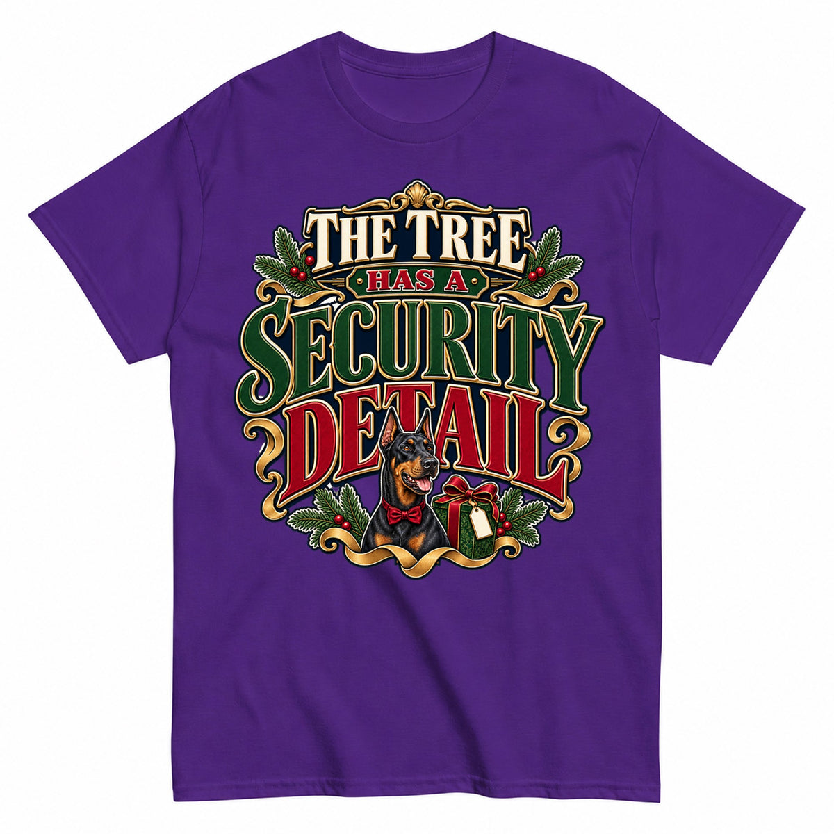 The Tree Has A Security Detail Christmas T-Shirt - product view 2