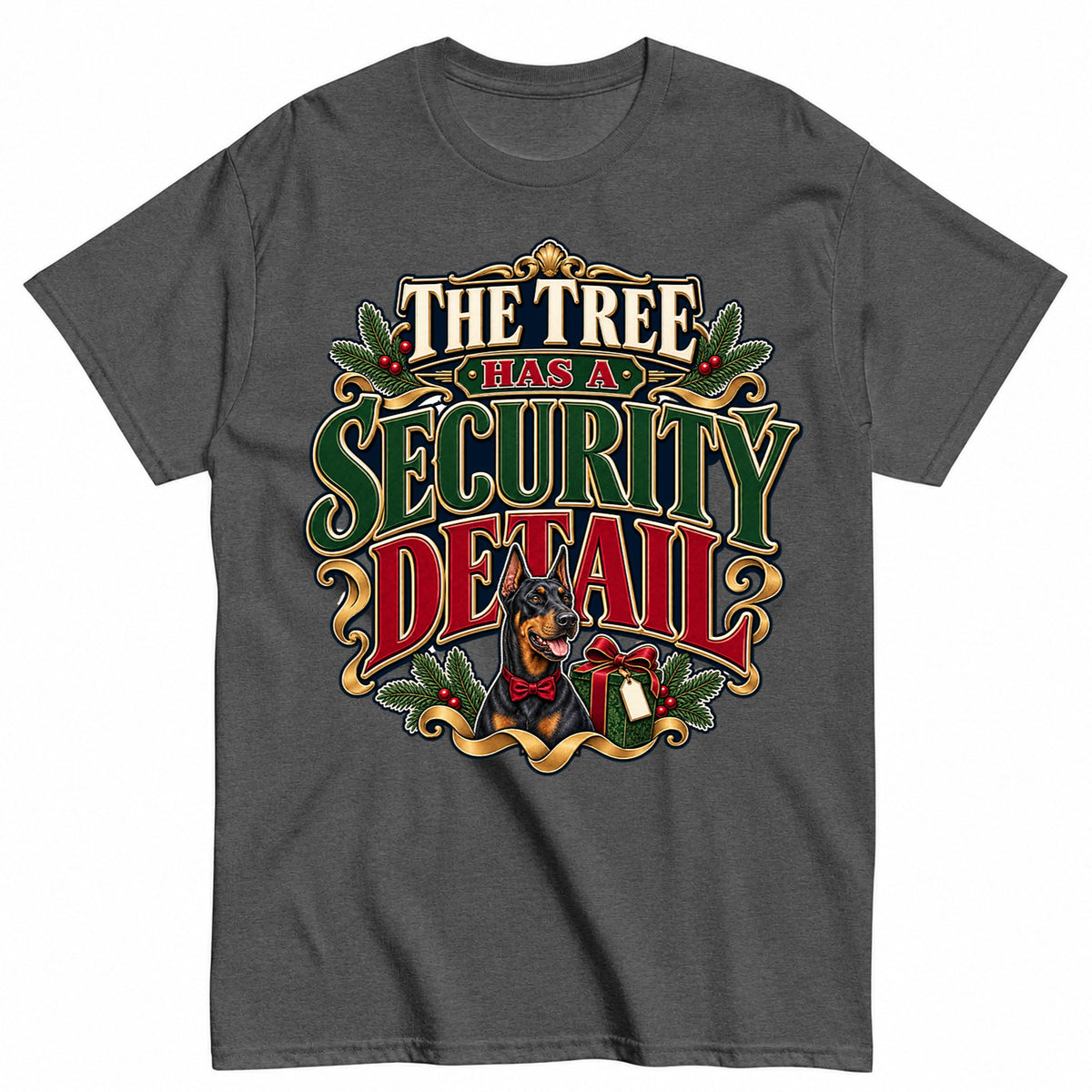The Tree Has A Security Detail Christmas T-Shirt - product view 3