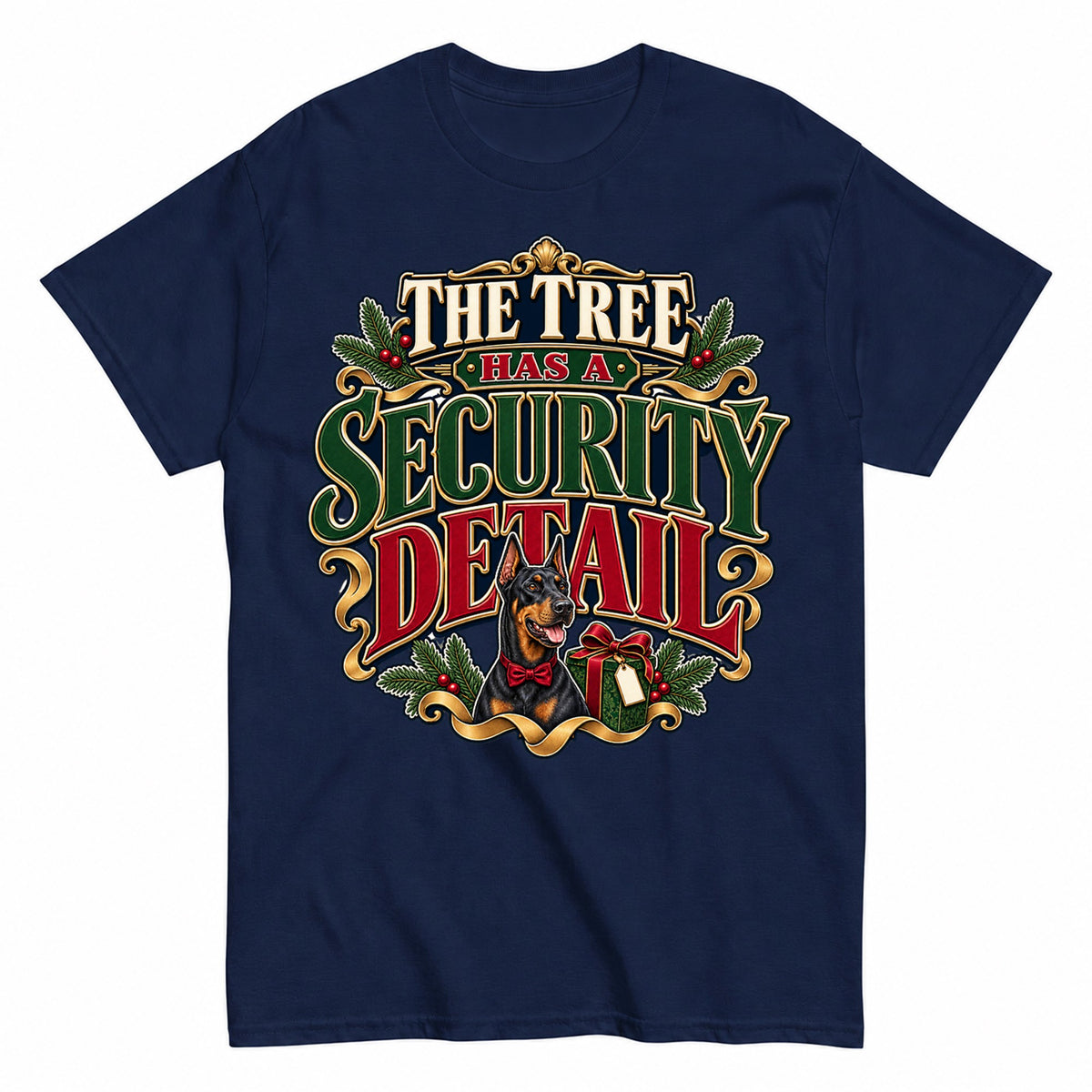 The Tree Has A Security Detail Christmas T-Shirt - product view 4