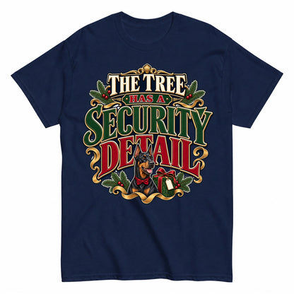 The Tree Has A Security Detail Christmas T-Shirt - product view 4