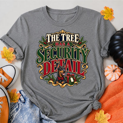 The Tree Has A Security Detail Christmas T-Shirt - product view 7
