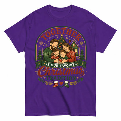 Together Is Our Favorite Christmas Tradition Christmas Family T-Shirt - product view 2