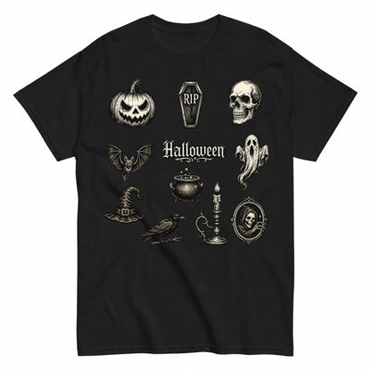 Vintage Halloween Pack Halloween Shirt in Black – product view