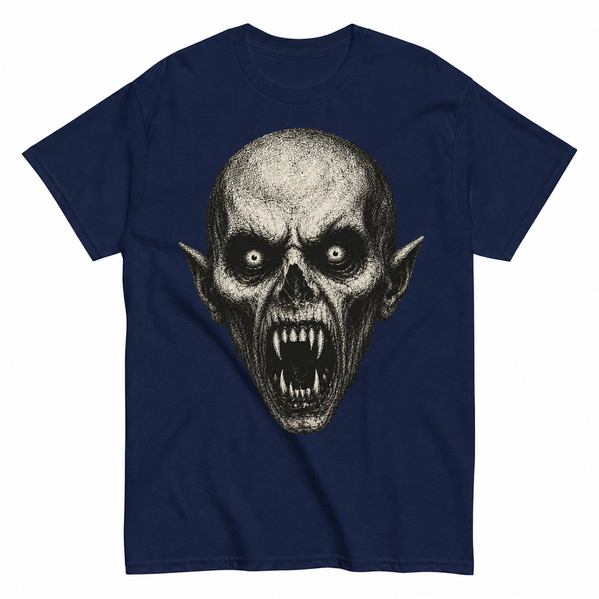 Vintage Halloween T Shirt Halloween Shirt in Navy – product view