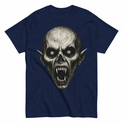 Vintage Halloween T Shirt Halloween Shirt in Navy – product view